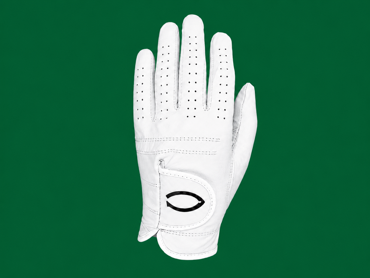 Women's golf glove white cabretta leather