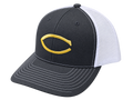 Richardson 112 Charcoal Gray & White with gold CGG logo Snapback Hat