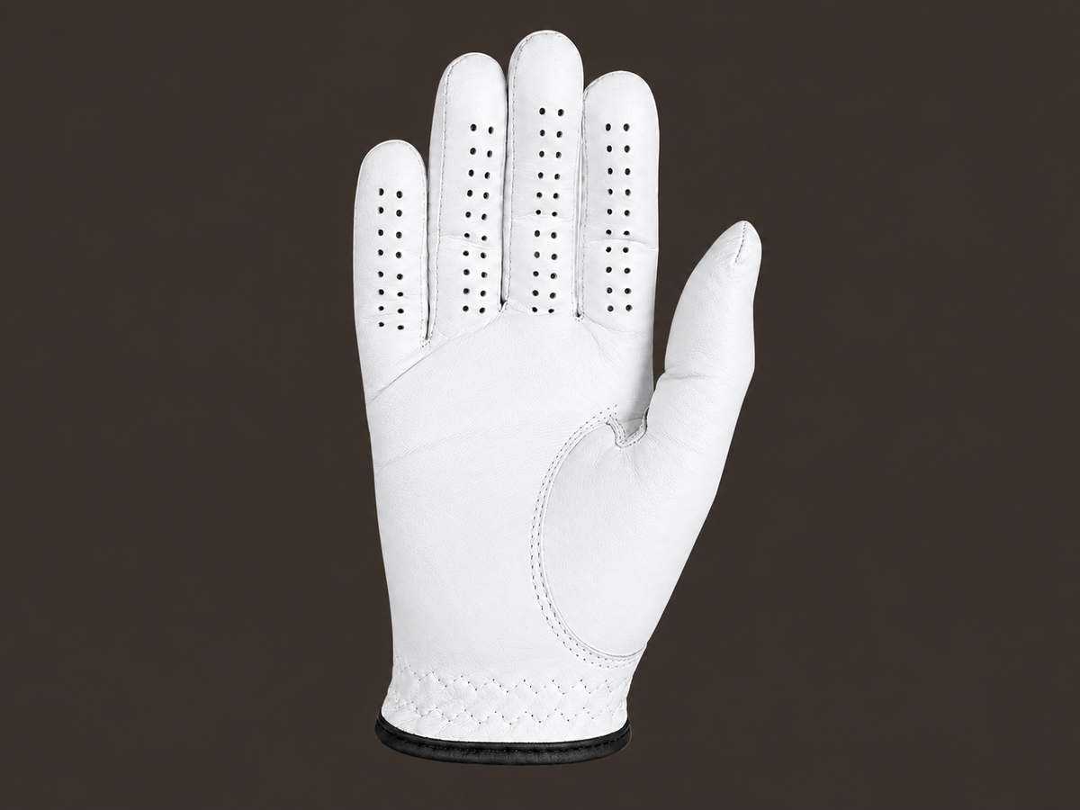 Women's golf glove white cabretta leather