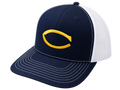 Richardson 112 Navy Blue & White with gold CGG logo Snapback Hat