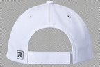 Richardson 225 white hat with Navy Blue logo