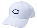 Richardson 225 white hat with Navy Blue logo